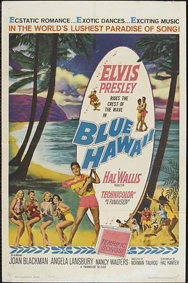 蓝色夏威夷海报图片